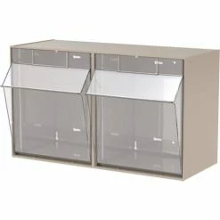 Akro-Mils TiltView™ 2 Bin 06702 - 23-5/8"W x 12-5/16"D x 14"H -Containers & Organizers Sales Store AKR 06702