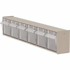 Akro-Mils TiltView™ 6 Bin 06706 - 23-5/8"W x 3-3/4"D x 4-1/2"H -Containers & Organizers Sales Store AKR 06706