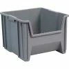 Akro-Mils® Plastic Stack-N-Store AkroBin® 6-1/2"W x 17-1/2"D x 12-1/2"H, Grey - Pkg Qty 2