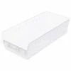 Akro-Mils ShelfMax® Plastic Nesting Storage Shelf Bin 30014 - 11-1/8"W x 23-5/8"D x 6"H Clear - Pkg Qty 6