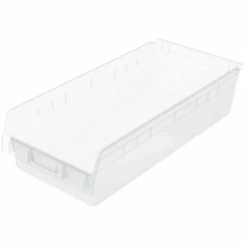 Akro-Mils ShelfMax® Plastic Nesting Storage Shelf Bin 30014 - 11-1/8"W x 23-5/8"D x 6"H Clear - Pkg Qty 6 1 Akro-Mils ShelfMax® Plastic Nesting Storage Shelf Bin 30014 - 11-1/8"W x 23-5/8"D x 6"H Clear - Pkg Qty 6