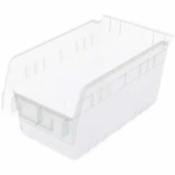 Akro-Mils ShelfMax® Plastic Nesting Storage Shelf Bin 30090 - 6-5/8"W x 11-5/8"D x 6"H Clear - Pkg Qty 10