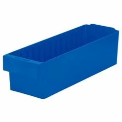 Akro-Mils Dividable Akrodrawer 31168 - 5-9/16"W x 17-5/8"D x 4-5/8"H, Blue - Pkg Qty 6