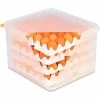 Araven 00378 - Egg Container W/Lid, PP, 2.3 Qt., With (8) 2/3 Size Polystyrene Trays, Translucent - Pkg Qty 6