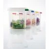 Araven 03029 - Food Container, Airtight, W/Lid, PP, 2.6 Qt., 1/3 Size, Colorclip®, Transparent - Pkg Qty 6