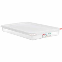 Araven Airtight Container Pp Full Size 2.5" 8.5Qt Translucent Pp, Lid Included - Pkg Qty 6