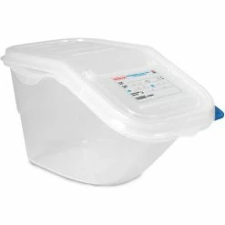 Araven 09146-Ingredient Bin W/Lid, Polypropylene, 7.3 Qt., Translucnet - Pkg Qty 6