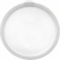 Araven 91003 - Round Food Storage Container Lid, Silicone, 9-1/4" Diameter, Transparent - Pkg Qty 10