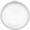 Araven 91004 - Round Food Storage Container Lid, Silicone, 11-1/32" Diameter, Transparent - Pkg Qty 10