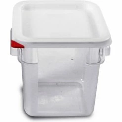 Araven 91852 - Food Storage Container W/Lid, Polycarbonate, 4.2 Qt., Colorclip®, Clear - Pkg Qty 6