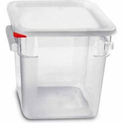 Araven 91854 - Food Storage Container W/Lid, Polycarbonate, 8.4 Qt., Colorclip®, Clear - Pkg Qty 6