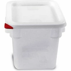 Araven 91861 - Food Storage Container W/Lid, Polycarbonate, 4.2 Qt., Colorclip®, Transparent - Pkg Qty 6