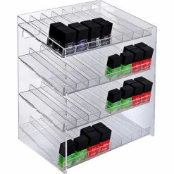Global Approved 222684, 32 Compartment Cosmetic Display, 12"W x 14.5"H x 8.5"D, CLR, 1 Pc 7 Global Approved 222684, 32 Compartment Cosmetic Display, 12"W x 14.5"H x 8.5"D, CLR, 1 Pc -Containers & Organizers Sales Store AZA 222684