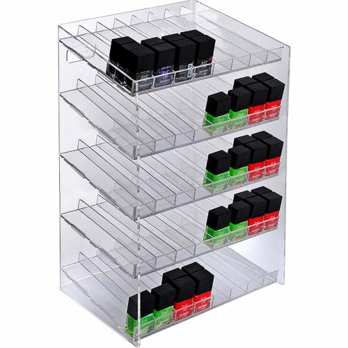 Global Approved 222685, 40 Compartment Cosmetic Display, 12"W x 18.5"H x 8.5"D, CLR, 1 Pc 4 Global Approved 222685, 40 Compartment Cosmetic Display, 12"W x 18.5"H x 8.5"D, CLR, 1 Pc - Image 4