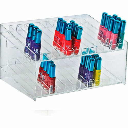 Global Approved 222882, 24 Compartment Cosmetic Display, 12"W x 6.5"H x 8.5"D, CLR, 1 Pc 4 Global Approved 222882, 24 Compartment Cosmetic Display, 12"W x 6.5"H x 8.5"D, CLR, 1 Pc - Image 4