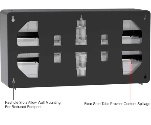 Akro-Mils Plastic Drawer Parts Cabinet 10126 - 20"W x 6-3/8"D x 10-1/4"H, Black, 26 Drawers 7 Akro-Mils Plastic Drawer Parts Cabinet 10126 - 20"W x 6-3/8"D x 10-1/4"H, Black, 26 Drawers - Image 7
