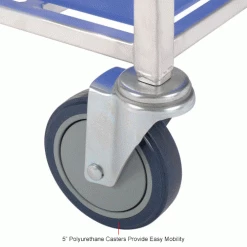 Winholt® 148PIB-Triple Ingredient Bin Cart, Aluminum Cart w/3 Polyethylene Bins -Containers & Organizers Sales Store B1646660IN 3wco