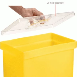 Winholt® 148BIN-YW, Ingredient Bin, Polyethylene, 14-5/8"L x 9-1/4"W x 23-1/4"H, Yellow -Containers & Organizers Sales Store B1646662IN 2wco