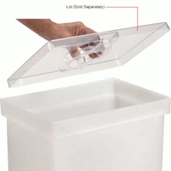 Winholt® 148BIN-WH, Ingredient Bin, Polyethylene, 14-5/8"L x 9-1/4"W x 23-1/4"H, White -Containers & Organizers Sales Store B1646663IN 2wco