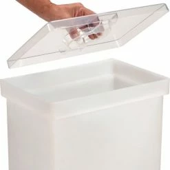 Winholt® 148BIN-WH, Ingredient Bin, Polyethylene, 14-5/8"L x 9-1/4"W x 23-1/4"H, White -Containers & Organizers Sales Store B1646663 04