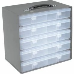 Durham Mfg. Durham Rack 291-95 - For 2-5/16"H Large Plastic (LP) Compartment Boxes - Fits 5 Boxes -Containers & Organizers Sales Store B169903 05