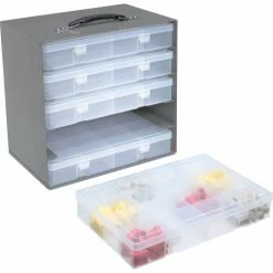 Durham Mfg. Durham Rack 291-95 - For 2-5/16"H Large Plastic (LP) Compartment Boxes - Fits 5 Boxes -Containers & Organizers Sales Store B169903 06