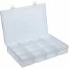 Durham Mfg. Durham Large Plastic Compartment Box LP16-CLEAR - 16 Compartments, 13-1/8x9x2-5/16 - Pkg Qty 5