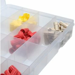 Durham Mfg. Durham Large Plastic Compartment Box LP16-CLEAR - 16 Compartments, 13-1/8x9x2-5/16 - Pkg Qty 5 -Containers & Organizers Sales Store B169941 03