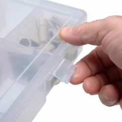 Durham Mfg. Durham Large Plastic Compartment Box LP16-CLEAR - 16 Compartments, 13-1/8x9x2-5/16 - Pkg Qty 5 -Containers & Organizers Sales Store B169941 05