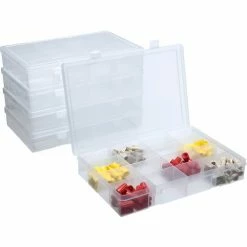 Durham Mfg. Durham Large Plastic Compartment Box LP16-CLEAR - 16 Compartments, 13-1/8x9x2-5/16 - Pkg Qty 5 -Containers & Organizers Sales Store B169941 07