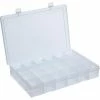Durham Mfg. Durham Large Plastic Compartment Box LP24-CLEAR - 24 Compartments, 13-1/8x9x2-5/16 - Pkg Qty 5