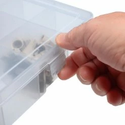 Durham Mfg. Durham Large Plastic Compartment Box LP24-CLEAR - 24 Compartments, 13-1/8x9x2-5/16 - Pkg Qty 5 -Containers & Organizers Sales Store B169943 05