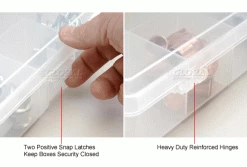 Durham Mfg. Durham Large Plastic Compartment Box LP24-CLEAR - 24 Compartments, 13-1/8x9x2-5/16 - Pkg Qty 5 -Containers & Organizers Sales Store B169943 4wco