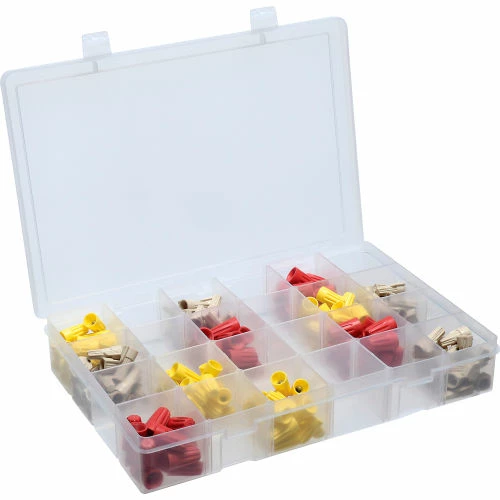 Durham Mfg. Durham Large Plastic Compartment Box LPADJ-CLEAR - Adjustable with 20 Dividers, 13-1/8x9x2-5/16 - Pkg Qty 5 2 Durham Mfg. Durham Large Plastic Compartment Box LPADJ-CLEAR - Adjustable with 20 Dividers, 13-1/8x9x2-5/16 - Pkg Qty 5 - Image 2