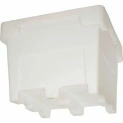 Romotech FDA Approved Poly Bulk Container 82125048 with Lid 42-1/2"L x 42-1/2"W x 33-1/2"H, Natural -Containers & Organizers Sales Store B1929211 07