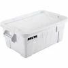 Rubbermaid 14 Gallon Brute Tote with Lid FG9S3000WHT - 27-1/2 x 16-3/4 x 10-3/4 - White - Pkg Qty 6
