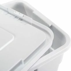Rubbermaid 14 Gallon Brute Tote with Lid FG9S3000WHT - 27-1/2 x 16-3/4 x 10-3/4 - White - Pkg Qty 6 -Containers & Organizers Sales Store B2050495 06