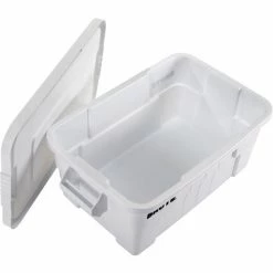 Rubbermaid 14 Gallon Brute Tote with Lid FG9S3000WHT - 27-1/2 x 16-3/4 x 10-3/4 - White - Pkg Qty 6 -Containers & Organizers Sales Store B2050495 07