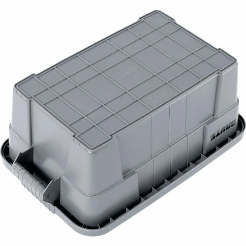 Rubbermaid 14 Gallon Brute Tote with Lid FG9S3000GRAY - 27-1/2 x 16-3/4 x 10-3/4 - Gray - Pkg Qty 6 3 Rubbermaid 14 Gallon Brute Tote with Lid FG9S3000GRAY - 27-1/2 x 16-3/4 x 10-3/4 - Gray - Pkg Qty 6 - Image 3