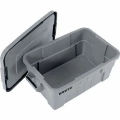 Rubbermaid 14 Gallon Brute Tote with Lid FG9S3000GRAY - 27-1/2 x 16-3/4 x 10-3/4 - Gray - Pkg Qty 6 20 Rubbermaid 14 Gallon Brute Tote with Lid FG9S3000GRAY - 27-1/2 x 16-3/4 x 10-3/4 - Gray - Pkg Qty 6 -Containers & Organizers Sales Store B2050497 07