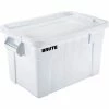 Rubbermaid 20 Gallon Brute Tote with Lid FG9S3100WHT - 27-7/8 x 17-3/8 x 15-1/8 - White - Pkg Qty 6