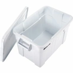 Rubbermaid 20 Gallon Brute Tote with Lid FG9S3100WHT - 27-7/8 x 17-3/8 x 15-1/8 - White - Pkg Qty 6 -Containers & Organizers Sales Store B2050544 07