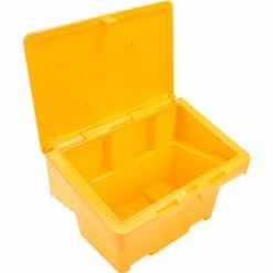 Global Industrial™ Lockable Outdoor Storage Container, 42"Lx29"Wx30"H, 11 Cu. Ft., Yellow -Containers & Organizers Sales Store B2050615 02