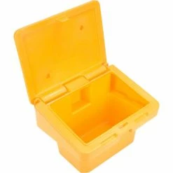 Global Industrial™ Lockable Outdoor Storage Container, 30"Lx24"Wx23"H, 5.5 Cu. Ft., Yellow -Containers & Organizers Sales Store B2050653 02