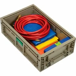 Monoflo Folding Transport Container KD2415-07 23-15/16"L x 15"W x 7-7/16"H Gray -Containers & Organizers Sales Store B2102318 04