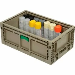 Monoflo Folding Transport Container KD2415-09 23-15/16"L x 15"W x 9-1/2"H Gray -Containers & Organizers Sales Store B2102319 12