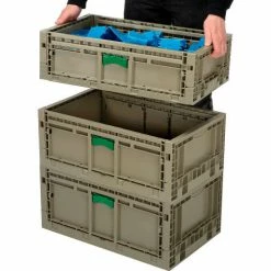 Monoflo Folding Transport Container KD2415-09 23-15/16"L x 15"W x 9-1/2"H Gray -Containers & Organizers Sales Store B2102319 13