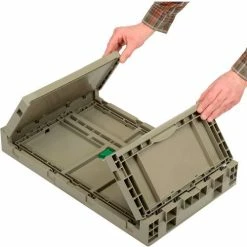 Monoflo Folding Transport Container KD2415-11 23-15/16"L x 15"W x 10-15/16"H Gray 15 Monoflo Folding Transport Container KD2415-11 23-15/16"L x 15"W x 10-15/16"H Gray -Containers & Organizers Sales Store B2102320 02