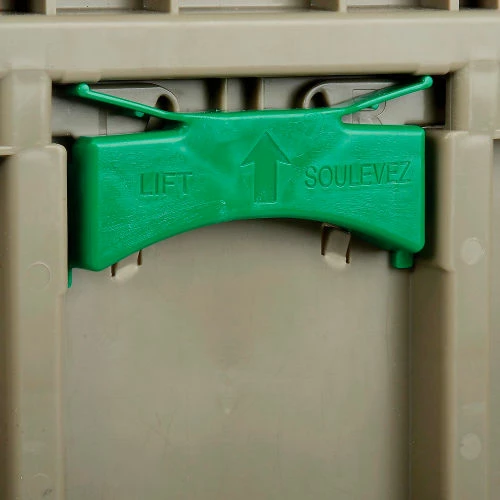 Monoflo Folding Transport Container KD2415-11 23-15/16"L x 15"W x 10-15/16"H Gray 8 Monoflo Folding Transport Container KD2415-11 23-15/16"L x 15"W x 10-15/16"H Gray - Image 8