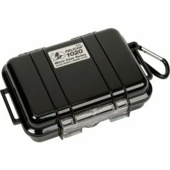 Pelican 1020 Watertight Micro Case With Liner 6-13/16" x 4-3/4" x 2-1/8", Black